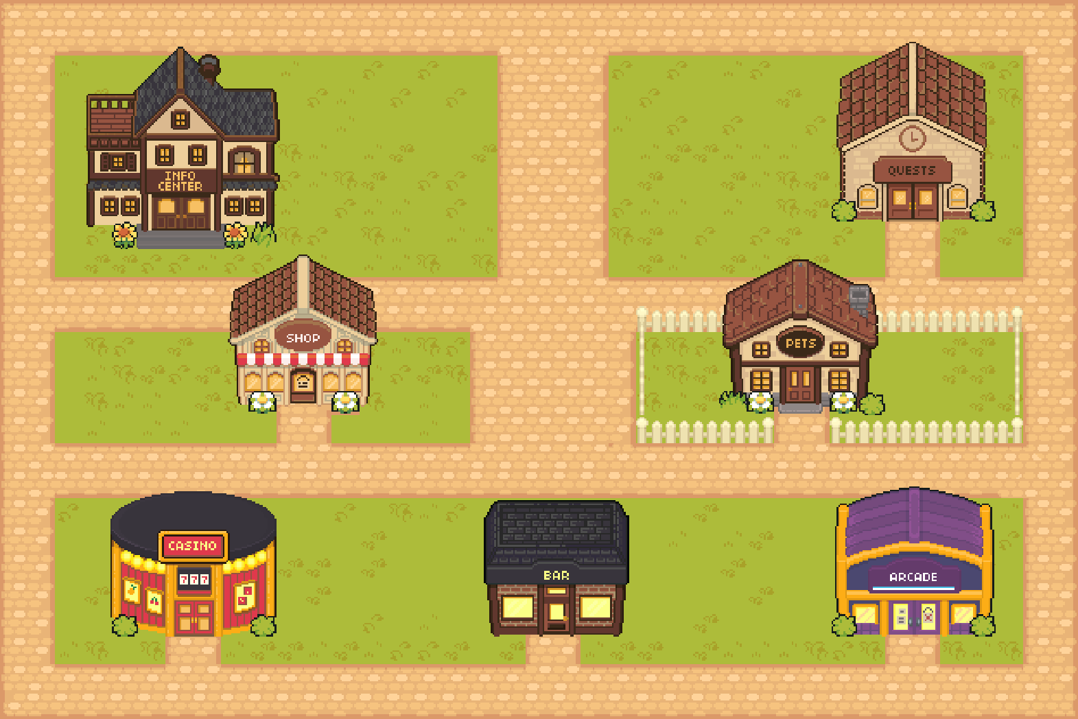 Memecraft Village Map